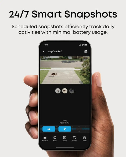 Solid Outdoor Wireless Security Camera Featuring Hella Clear 2K Max Color Night Vision And Kickass Ai Face Tracking Plus Smooth Solar Charging For No Fuss Home Protection displayed on a smartphone.