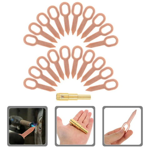 Dent Pulling Rings Panel Welder Tool Kit With Iron Shaping Tabs For Automotive Sheet Metal Repair and Auto Body Restoration
