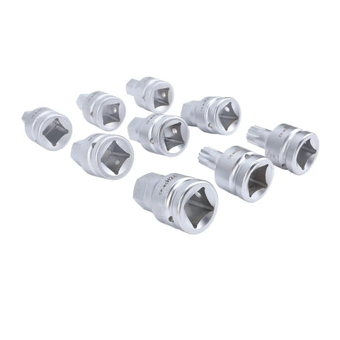 Rock Solid 9 Piece 3 4 Inch Drive Impact Hex Driver Socket Set Crafted From Hella Tough Cr Mo Steel, silver hex sockets.