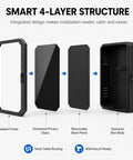 Heavy Duty Cold Rolled Steel Outdoor Electrical Enclosure For Charger Station Smart 4-layer structure showing sealed frame and design features.