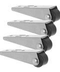 Heavy Duty Vertical Sliding Door Rollers Four Pack For Cabinet Closet Track Guide Smooth Gliding Wheels showing steel track pulleys for sliding doors.