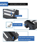 Badass Precision Bearing Steel Linear Guide Rail Kit For Hardcore Diy Cnc Builds showing M5 screw and grease nipple details.