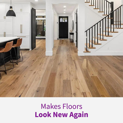 Modern home interior with hardwood floors cleaned by Click N Clean Multi Surface Spray Mop All In One Kit.