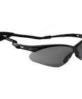 Straight Up Rock Solid AntiFog Safety Glasses With Wraparound Coverage And Ansi Z87 Plus Impact Protection For Shooting And Heavy Duty Tasks That Drop Hella Crisp Vision Without The Sticky Fog Irritation, black semi-rimless design.