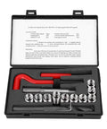 Beefy M14x1.25 Thread Repair Kit 15 Piece Stainless Steel Workhorse with tools displayed in foam case
