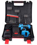 Heavy Duty Cordless Impact Hammer Drill With 48 Nm Adjustable Torque And Multi Speed Trigger For Drilling Wood Metal Concrete Tough As Nails Battery Powered Workhorse Includes case and accessories.