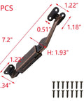 Dual Direction Spring Lid Support Hinges For Cabinets, Boxes, Chests, And More, Red Bronze Iron Finish, includes mounting screws, 2 pack