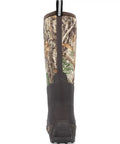 Men's Woody Max Rubber Insulated Work Boots Realtree Edge Camo Waterproof Hunting Footwear side view with camo print