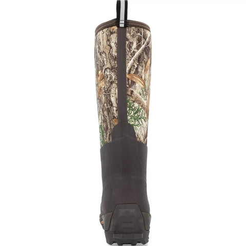 Men's Woody Max Rubber Insulated Work Boots Realtree Edge Camo Waterproof Hunting Footwear side view with camo print