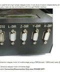 Stepper Motor Motion Controller That Just Works With LabVIEW Matlab And Python For 4 Axis Coordinated Motion Easy Programming And Precise Positioning For CNC Robots Prototyping And Real Time Feedback, RS232 ports