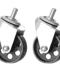 Cast Iron Transmission Jack Casters, 12mm Stem, 2.1 In Wheel Diameter, 1.1 In Wheel Width, 4 In Overall Height, Heavy Duty Replacement Parts.