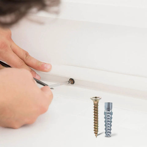 40 Pack Drywall Anchor Screw Kit For Hollow And Wood Walls Heavy Duty Rust Proof Steel Expansion Anchors installation