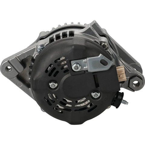 100 Amp Replacement Alternator Compatible With Toyota 4Runner 4.0L V6 2014 Through 2023 Cw Rotation Sd7 Pulley steel housing close-up view.