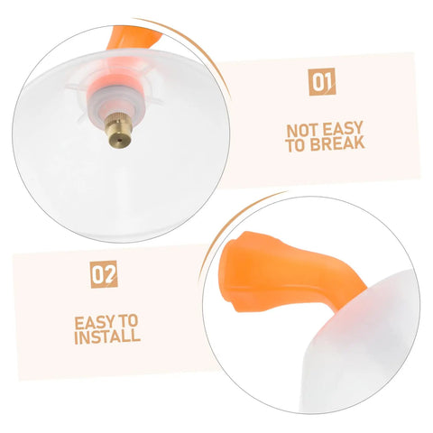 Windproof Sprayer Nozzles Drift Guard Two Pack For Garden Use translucent cone covers detail and features description