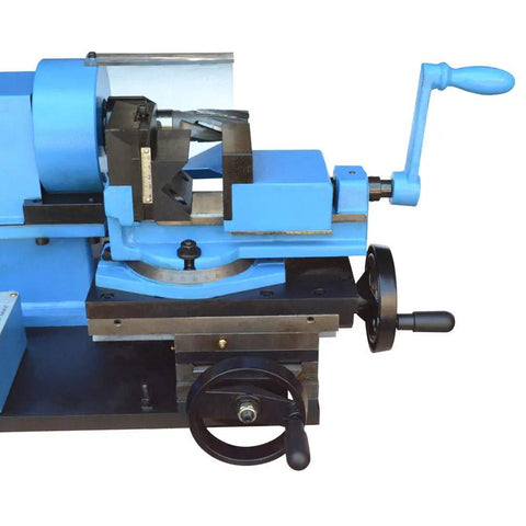 Heavy Duty 1.5 HP Electric Pipe Notcher With V Block Rotary Vise For Copper Steel Tubing, detail of rotary vise mechanism.