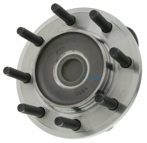Front Wheel Bearing And Hub Assembly For Dodge Ram 3500 2009-2010 OEM replacement with six mounting studs and smooth finish.