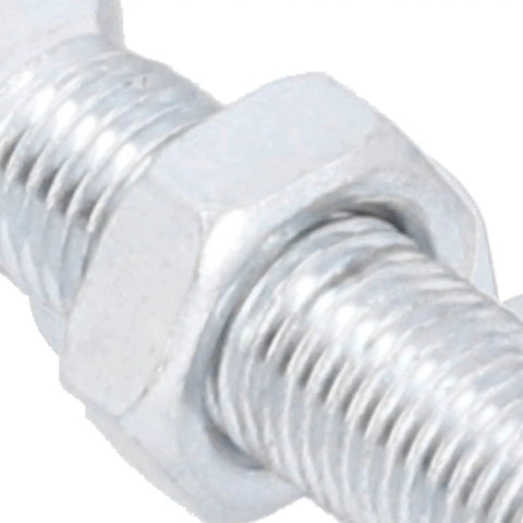 Close-up of stainless steel heim joint and threaded rod from Shop Certified Adjustable Alternator Tensioning Rod With Stainless Steel Heim Joint Mount Kit Fits Small Block Chevy 350 And Big Block 454 Engines Bulletproof.