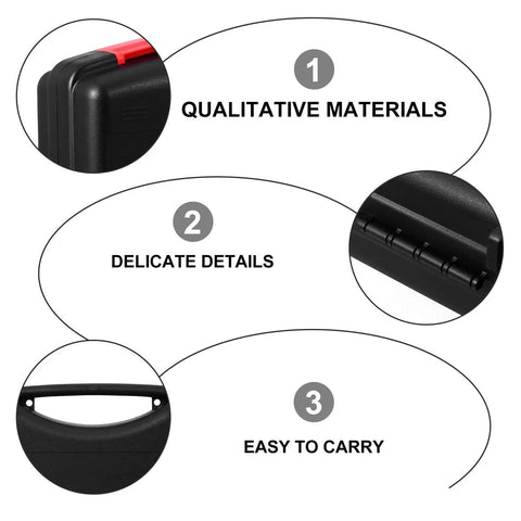 Heavy Duty Portable Plastic Toolbox With Reinforced Grip Handle showing qualitative materials and easy-to-carry handle details.