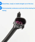 Coolant temperature sensor with gray plastic housing, threaded metal probe and pink interior terminals visible