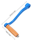 Replacement Pasta Machine Crank Handle With Wood And Iron Build For Smooth Operation And Easy Maintenance Keeps Your Pasta Game Strong For Daily Home Cooking And Small Restaurant Use Precision Fit For Reliable Pasta Making Accessories, 20.6cm blue handle