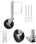 Heavy Duty Spring Loaded Gate Caster With Slick Rolling Cold Rolled Steel Wheel for easy gate operation on various frames.