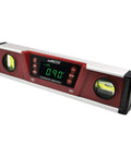 Digital Torpedo Level With Protractor 10 Inch Neodymium Magnets Bright Green LED Display With 0.475 Inch Digits IP54 Dust And Water Resistant