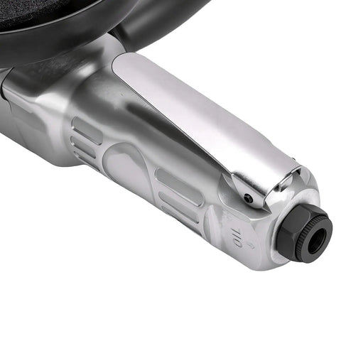 Professional Pneumatic Angle Grinder 5 Inch 11000 RPM for Aggressive Metal Cutting and Smooth Polishing Tasks lightweight composite housing grip close-up