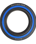 Top Shelf 40 Millimeter Metric Spherical Plain Bearing With Smoove Oscillation And Built Tough Precision Ground 52100 Steel For Heavy Duty Misalignment Tasks Guaranteed To Rock Your Machine Setup, showing blue sealed design.