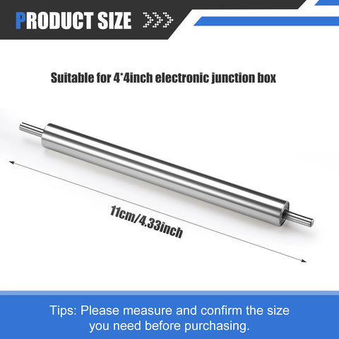 Heavy Duty Steel Wire Pulling Roller for 4 Inch Electrical Boxes, stainless steel, 11cm size, shown on white background