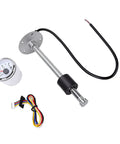Heavy Duty Fuel And Water Level Sender Unit Gauge Kit With Stainless Steel Float 12 Inch Length 240-33 Ohm Compatible components.