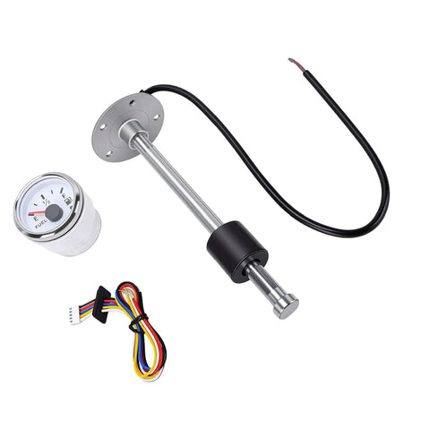 Heavy Duty Fuel And Water Level Sender Unit Gauge Kit With Stainless Steel Float 12 Inch Length 240-33 Ohm Compatible components.
