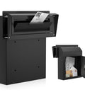 Rainproof Heavy Duty Mailbox Door Drop Box With Galvanized Steel Construction Weatherproof Mail Slot Through The Door