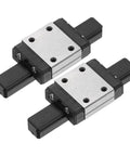 Heavy Duty MGN7C Stainless Steel Linear Slider Block With Plastic Rail For CNC Routers And 3D Printers, close-up view.