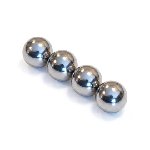 Four precision smooth rolling Heavy Duty Carbon Steel Replacement Balls Half Inch Diameter Knockout Quality Machine Parts
