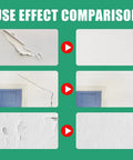 Image showing effect comparison of fast drying wall repair paste with scraper for all surfaces waterproof crack resistant spackle.
