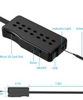 Low Key Hidden Camera Module Tiny Spy Cam Wi Fi for Inside Home 1080P Indoor Wireless Security Camera diagram with labels