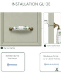 Installation guide for Fresh Vintage Ceramic Door Knobs And Tight Antique Bronze Drawer Pulls For Kitchen And Dresser Grab Handle.