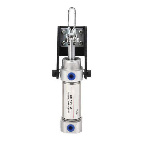 Rock Solid Pneumatic Hold Down Clamp Delivering Fifty Kilogram Grip Force And No Sweat Quick Release Setup For Serious Shop Builders And Weekend Warriors, showing detailed pneumatic mechanism.