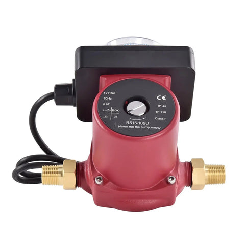 Reliable Hot Water Recirculation Pump Replacement Featuring A Smooth 1/25 Hp 115 Volt Motor With A No Fuss 3/4 Inch Direct Connection For Effortless Energy Saving Flow In Everyday House Plumbing Setups, red design.