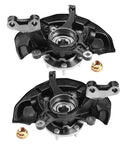 Built Rugged Front Wheel Hub And Bearing Assembly For 2005-2011 Toyota Avalon V6 Sedan Left And Right Pair showing detailed angles and components.