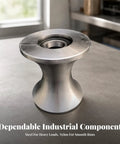 Heavy Duty Nylon Pulley Wheel With Precision Ball Bearing Built For Steel Wire Rope Runs No Sweat Low Friction Rigging Gear on a workbench.