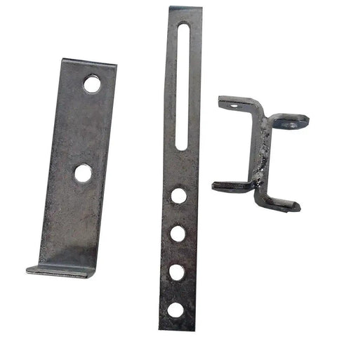 Three metal brackets for the Premium Six To Twelve Volt Alternator Straight Swap Kit For Ford And New Holland 8N 2N.