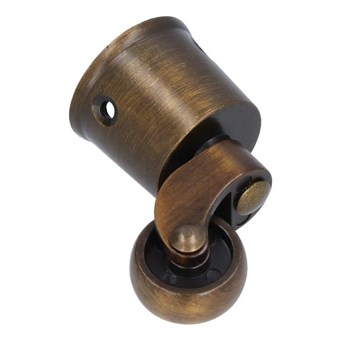 Bulletproof Round Cup Casters Swivel Wheels Dead Smooth Glide Heavy Duty Zinc Alloy Furniture Base with bronze finish.