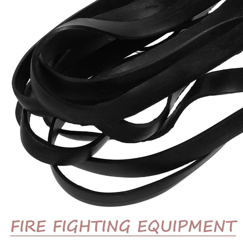 Rock Solid 10 Piece Silicone Bumper Rings For Fire Extinguisher Carts, black silicone strips for protective shield.