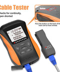 Heavy Duty Optical Power Meter With Visual Fault Locator And Fiber Cable Tester For Dead Easy Loss Checks And No Sweat Signal Analysis On Fc Sc St Connectors, showing cable tester with display and remote.
