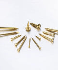 100 Pack Tiny Brass Nails 1.2 Mm X 10 Mm Round Head Precision Hardware For Woodworking Diy Crafts Picture Hanging Rust Proof Corrosion Resistant