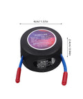 Slick Plug And Play Mini Fire Extinguisher With Automatic Aerosol Suppression Adhesive Mount For Car Garage Boat Safety Kit 10g Compact Open Flame Activation Gear with red and blue activation wires.