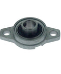 25mm Zinc Alloy Pillow Block Bearing for Heavy Duty Horizontal And Vertical Shaft Support showing top view and mounting holes.