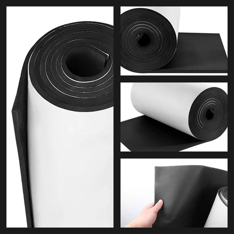 Self Adhesive Closed Cell Foam Padding Roll For Anti Vibration And Anti Slip, Black Neoprene Insulation Board Foam Sheet Pad, DIY