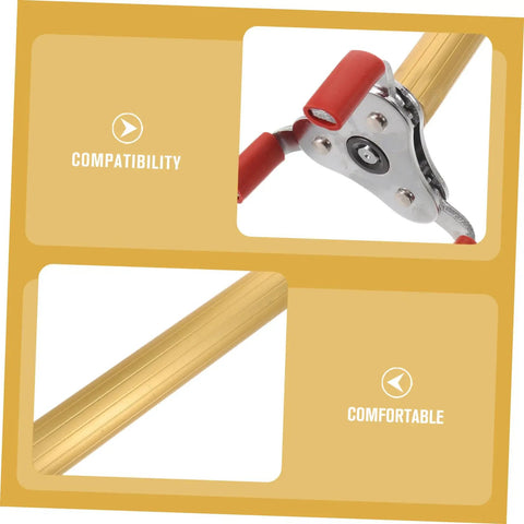 Close-up of No Sweat Premium Smoke Sensor Removal Tool With Heavy Duty Claw Head Aluminum Body showing comfort grip and claw mechanism.